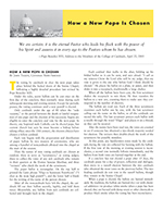 English How a new pope is chosen bulletin insert thumbnail